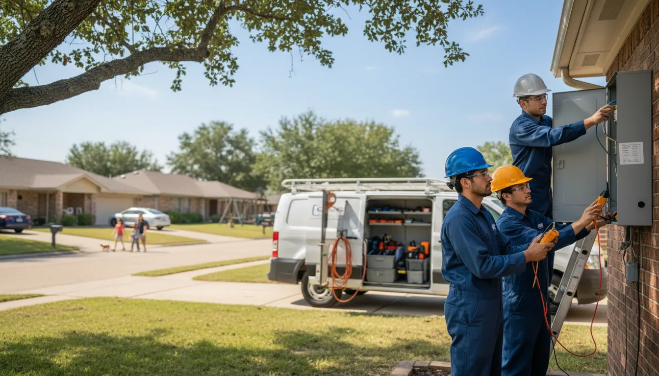 Certified electrician providing emergency electrical services in Arcadia, NE
